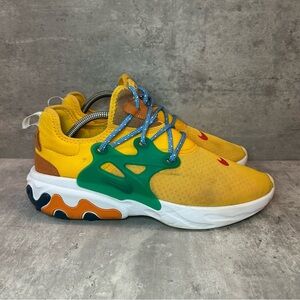 Nike Air Zoom Presto React Sneakers AV2605-701 Mens sz 10.5 - yellow
